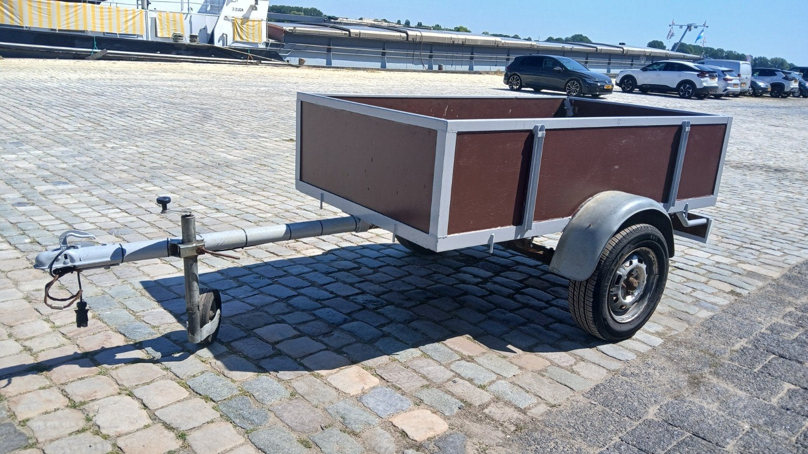 Degelijke aanhanger, enkelasser, aanhangwagen, kar, Auto diversen, Aanhangers en Bagagewagens, Ophalen