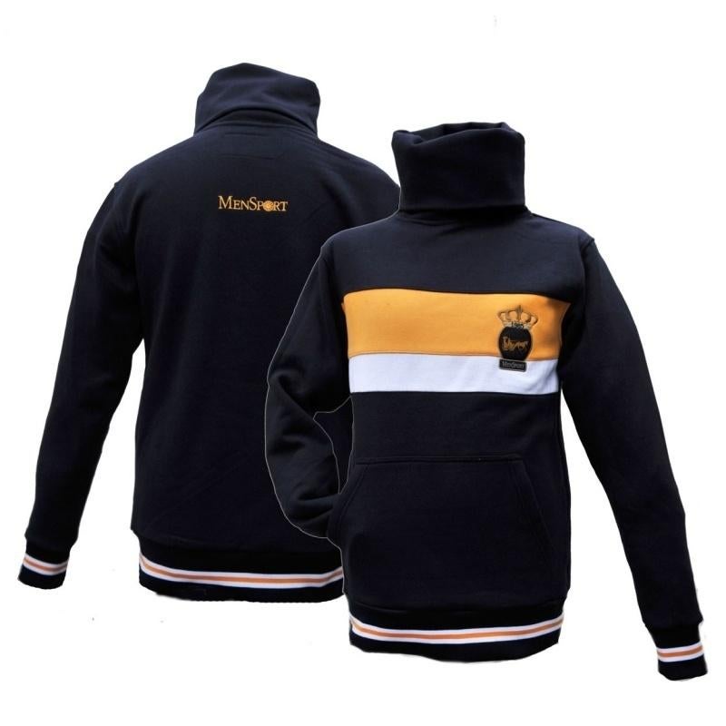 Blauw met geel/witte streep mensweater Horka S en 4XL en 5XL, Dressuur, Nieuw, Ophalen of Verzenden, Info@horka.com