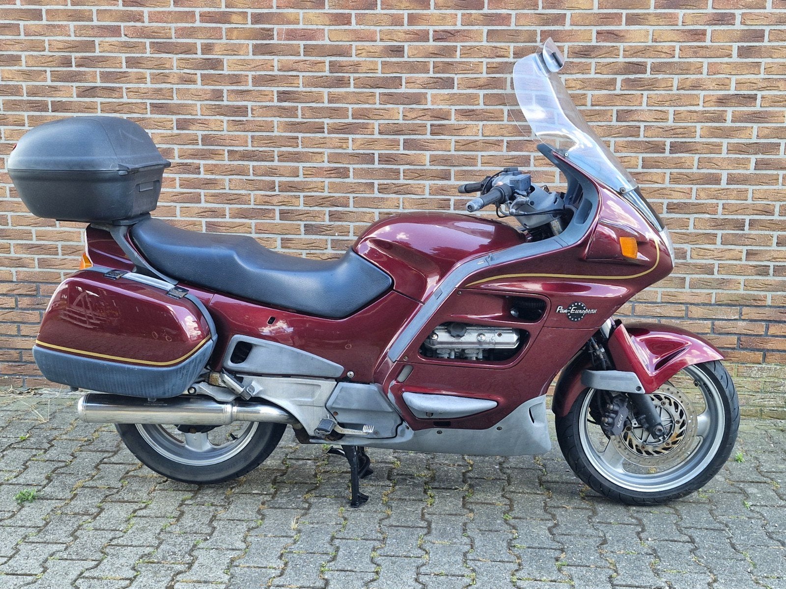 Honda ST 1100 Pan European 1996 met kofferset RVS uitlaat, Motoren, Motoren | Honda, Bedrijf, Toermotor, 4 cilinders, Ophalen of Verzenden