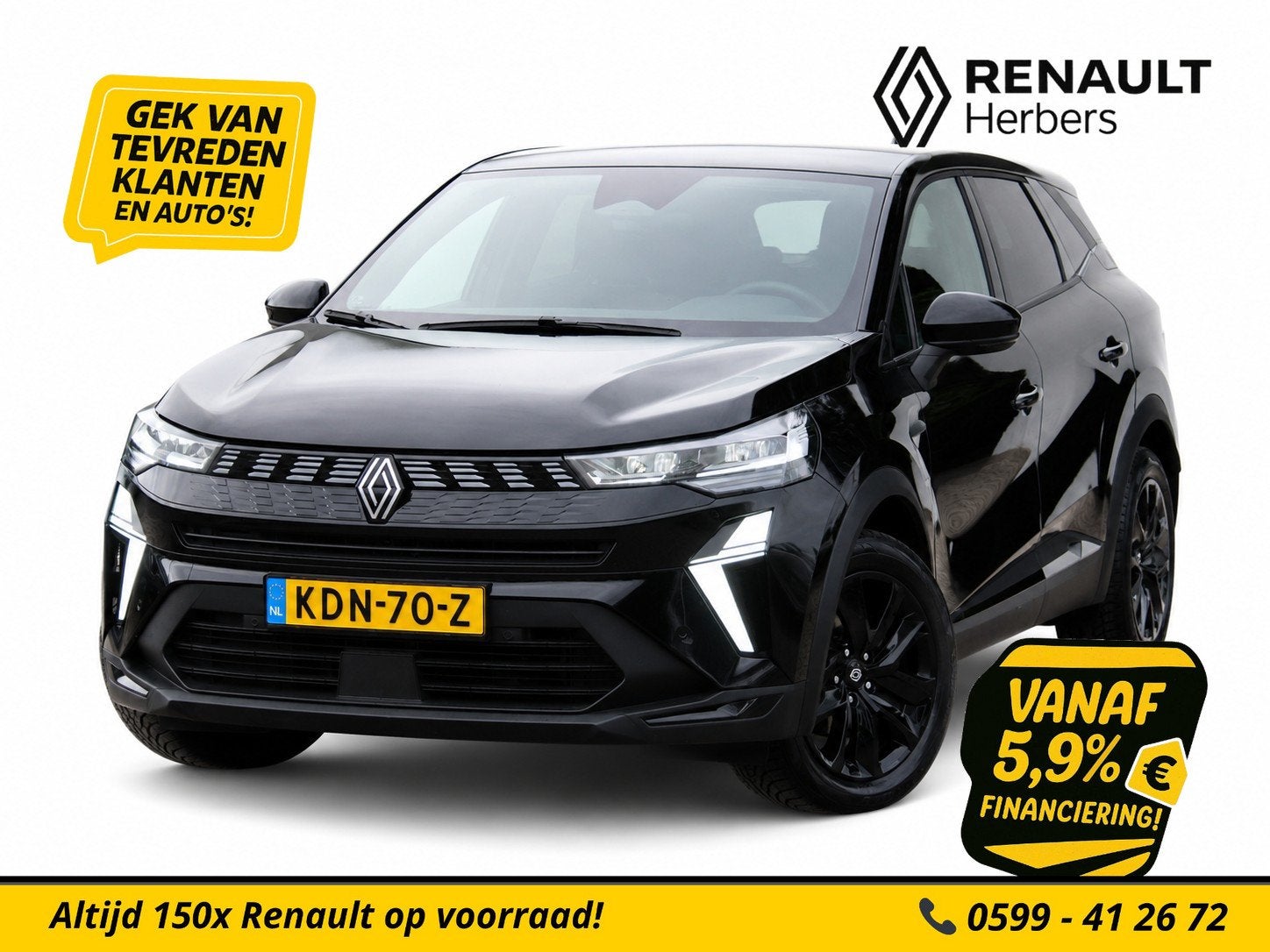 Renault Symbioz 1.6 E-Tech full hybrid 145 evolution CAMERA, Stof, Gebruikt, 4 cilinders, Bedrijf