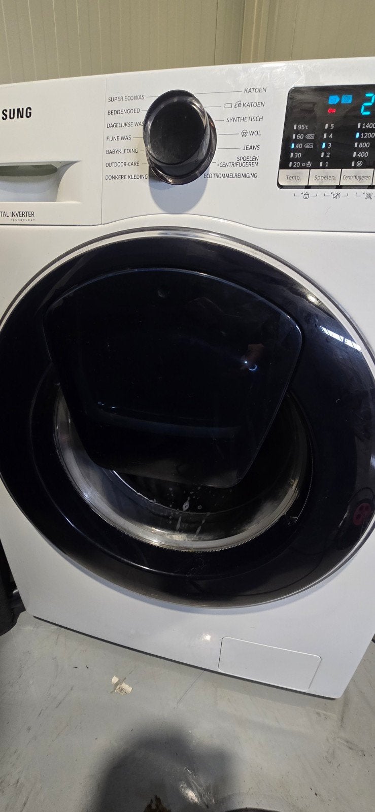 Samsung EcoBubble Wasmachine Koolborstelloos - Stil & Perfec, Gebruikt, Ophalen of Verzenden, Onbekend, 85 tot 90 cm