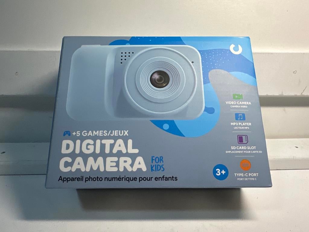 Nieuwe Digitale Camera voor Kinderen - Blauw, Audio, Tv en Foto, Fotocamera's Digitaal, Ophalen of Verzenden, Nieuw, Overige Merken