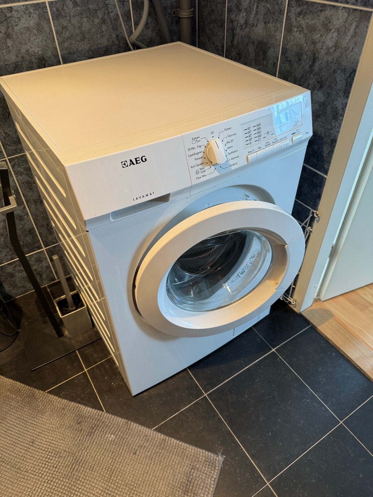 AEG L50460FL Voorlader Wasmachine 6kg, Ophalen, Gebruikt, Voorlader, Kort programma