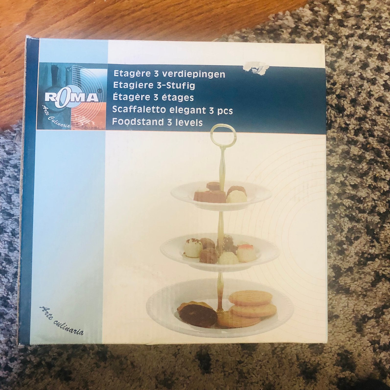 Etagère 3 laags, Huis en Inrichting, Woonaccessoires | Etagères, Ophalen of Verzenden, Nieuw