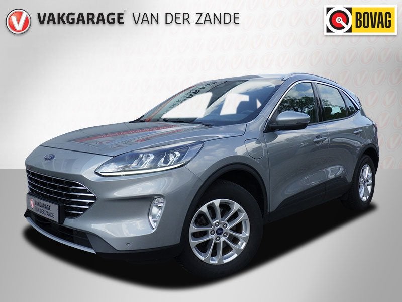 Ford Kuga 2.5 PHEV AUT Plug-In Hybride Titanium, Camera, Cru, Auto's, Stof, Gebruikt, Zwart, 4 cilinders