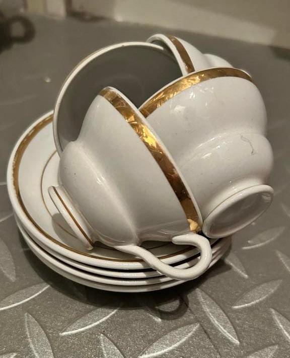 Petrus Regout kop schotels 4x kinderservies, Ophalen of Verzenden