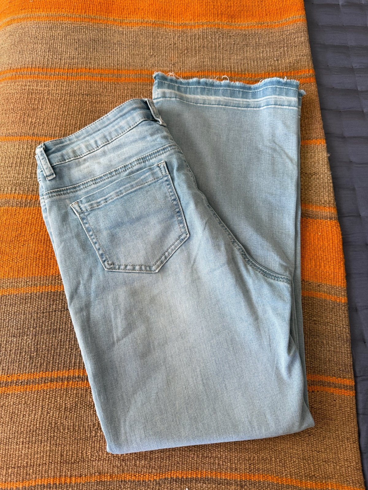 Geisha jeans met 3 kwart pijp - S/36, Ophalen of Verzenden, Gedragen, Blauw, W28 - W29 (confectie 36)