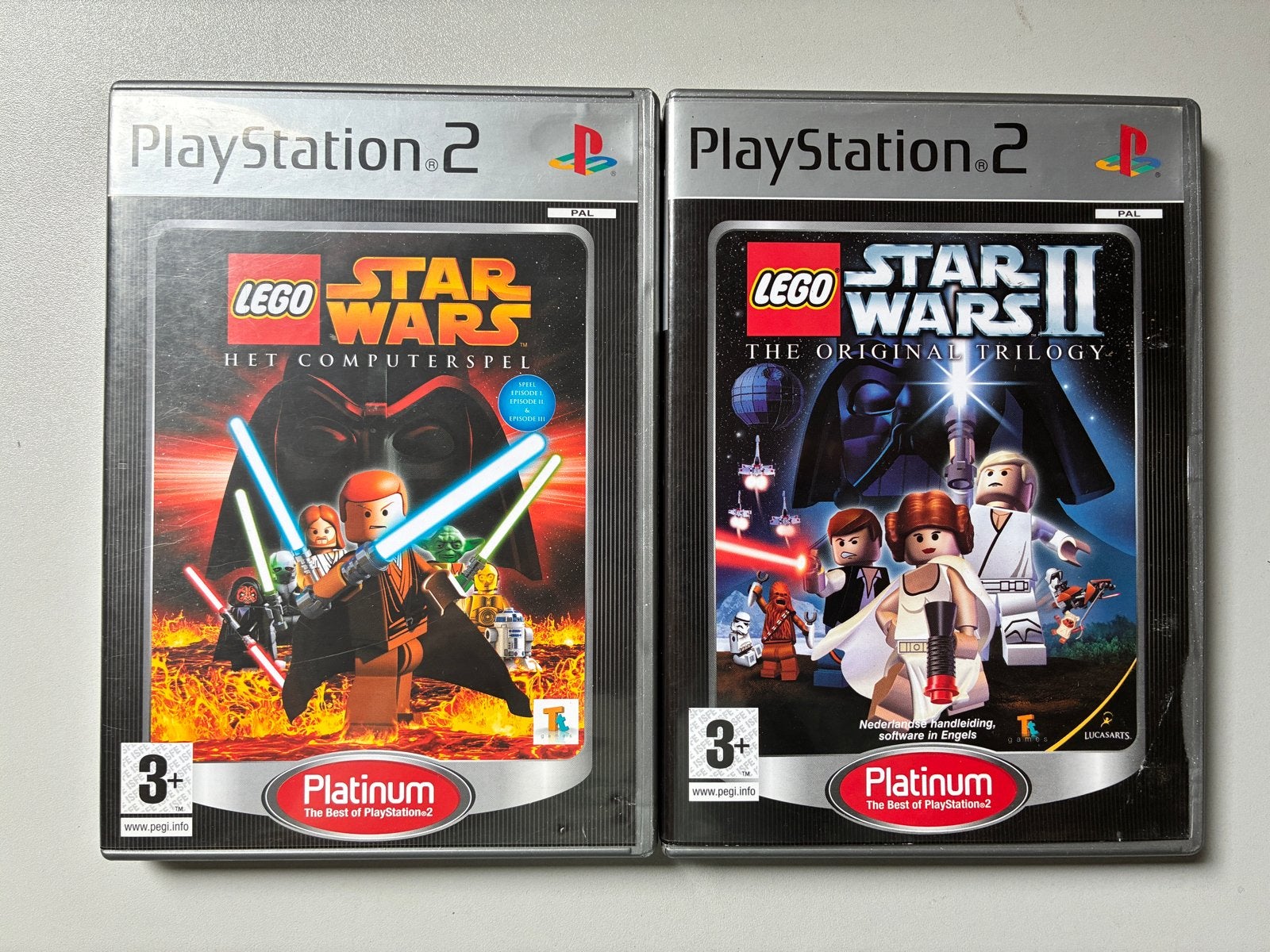 Lego Star Wars I & II PS2 - Platinum Edition, Avontuur en Actie, Gebruikt, 2 spelers, Eén computer