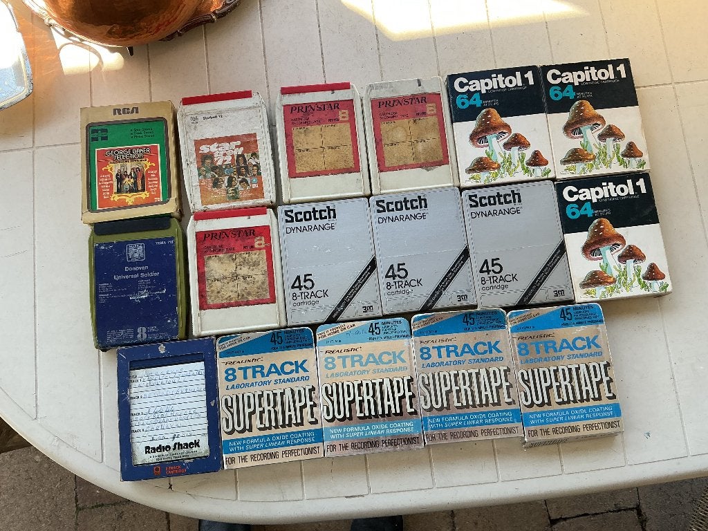 Partij Vintage 8-Track Cassettes, Ophalen, Gebruikt, 2 t/m 25 bandjes, Origineel