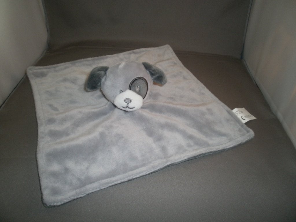 Wibra hond knuffel doekje toetel doek grijs witte snuit met, Grijs, Nieuw, Wasbaar, Middelgroot (20 tot 80 cm)