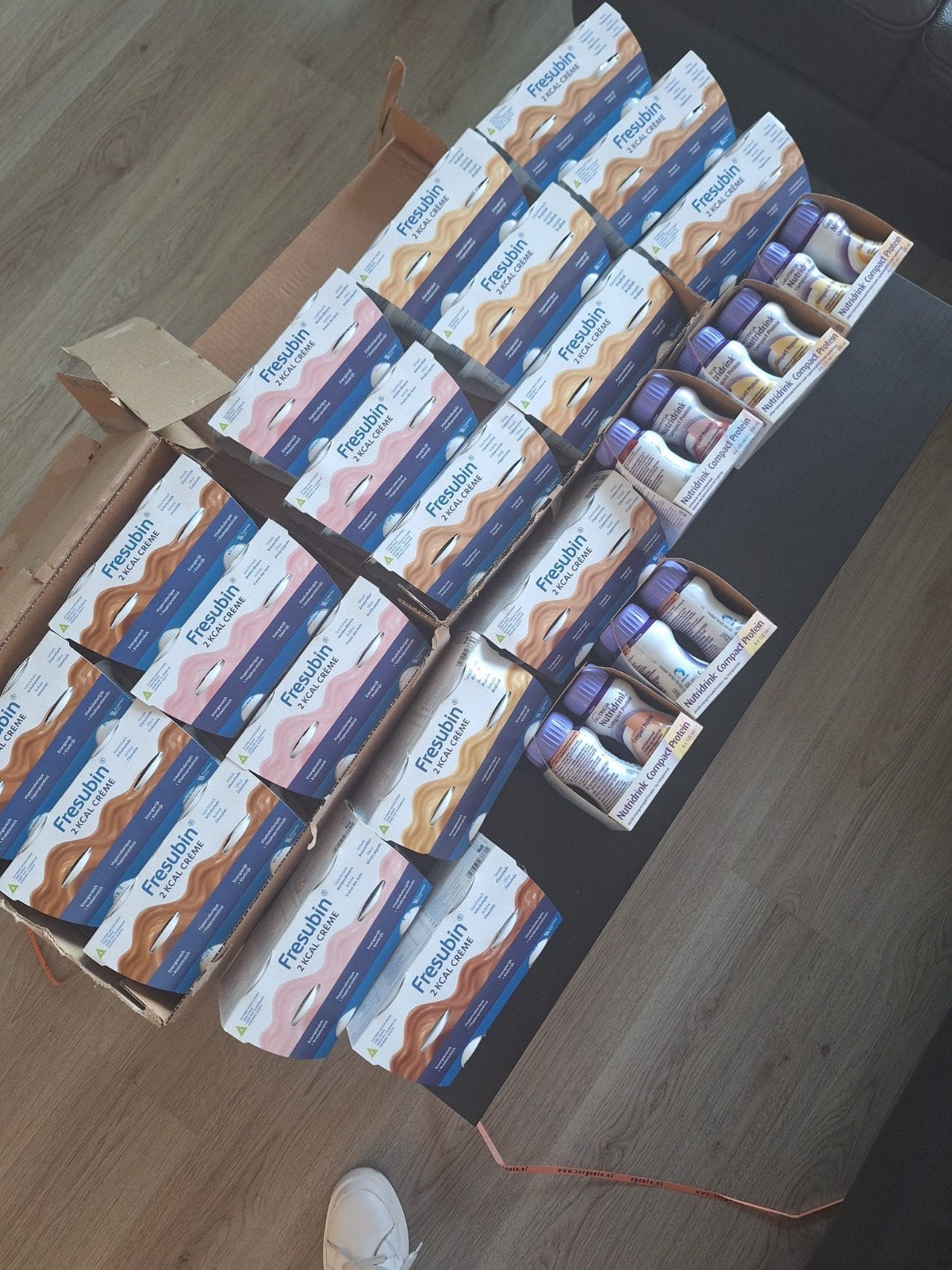 Proteïne toetjes en drankjes, Ophalen