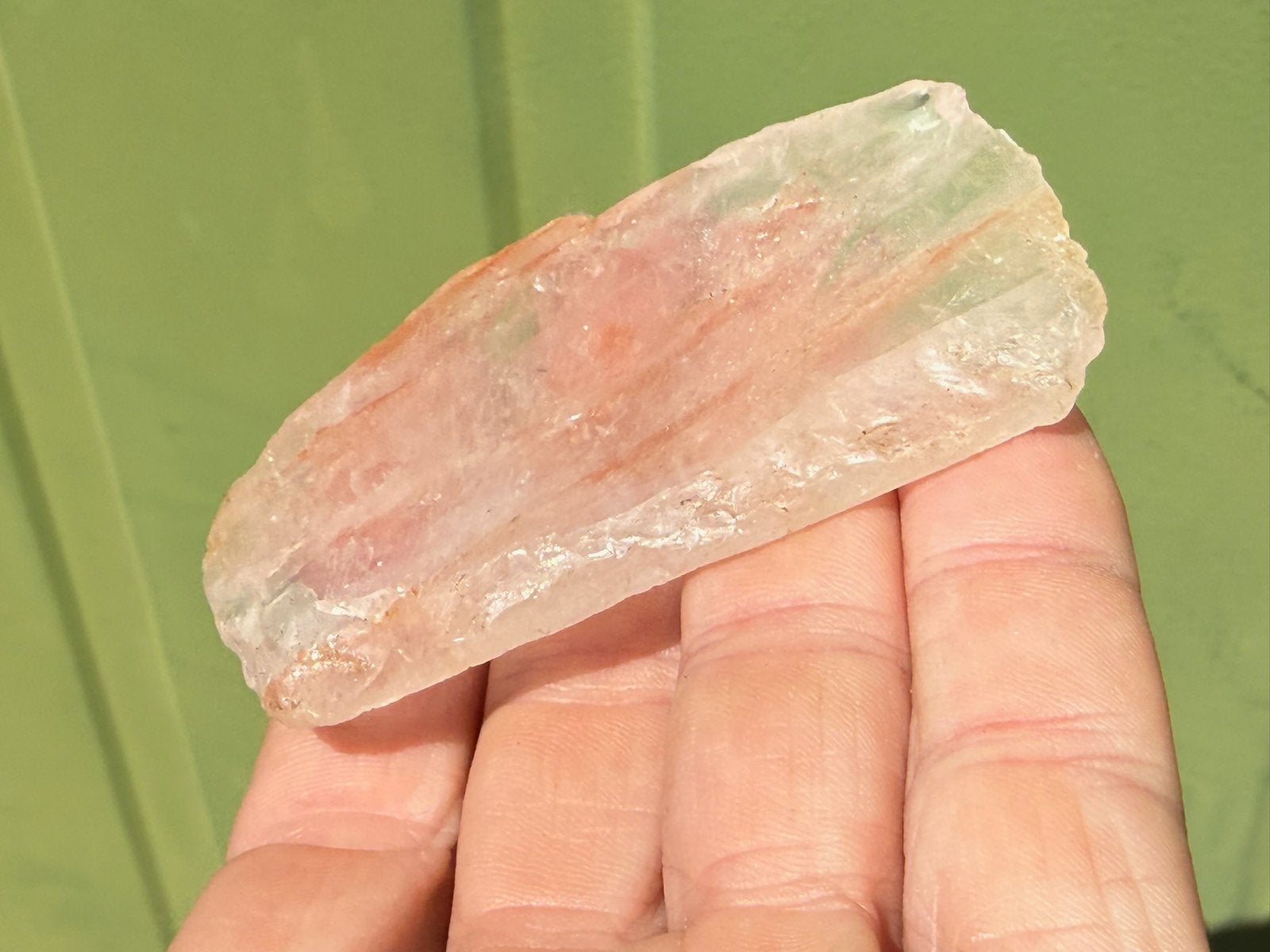 Red Healer Lemurian - Hematoide kwarts mineralen edelstenen, Ophalen of Verzenden, Mineraal