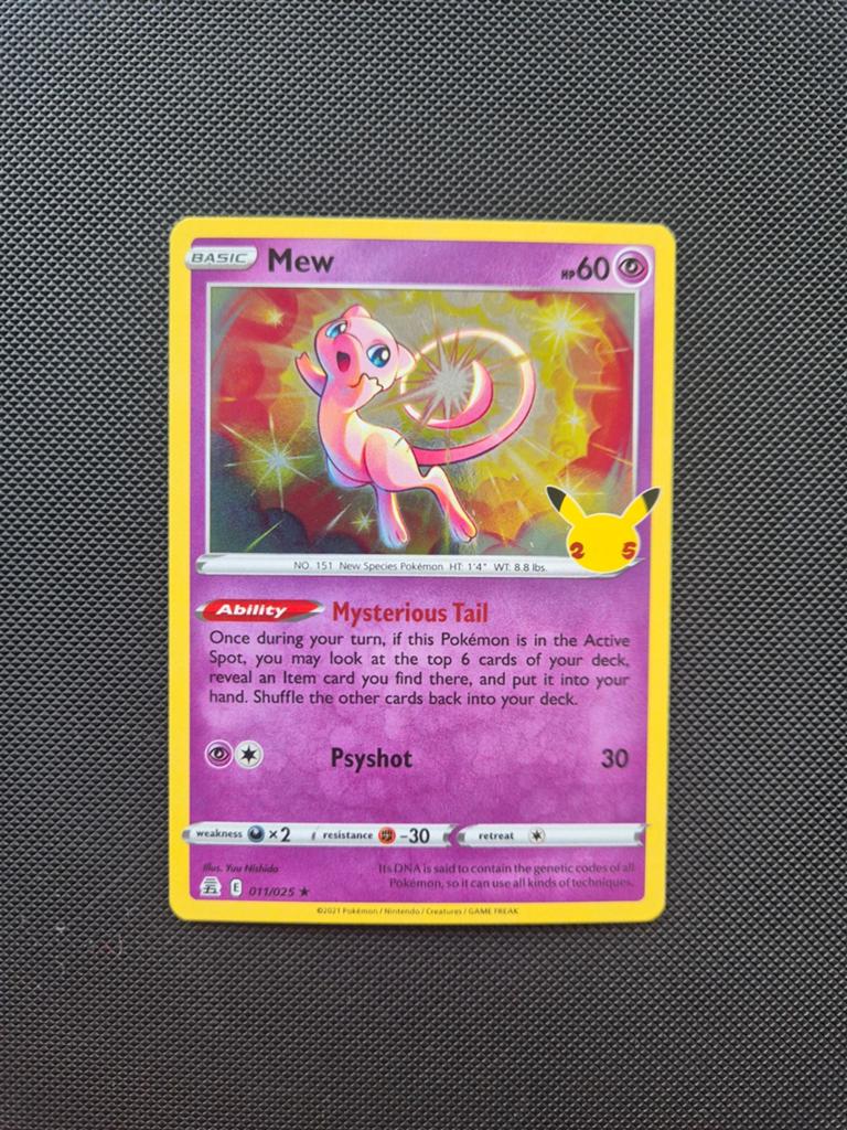 Pokémon Mew 011/025 25th celebrations, Ophalen of Verzenden, Nieuw