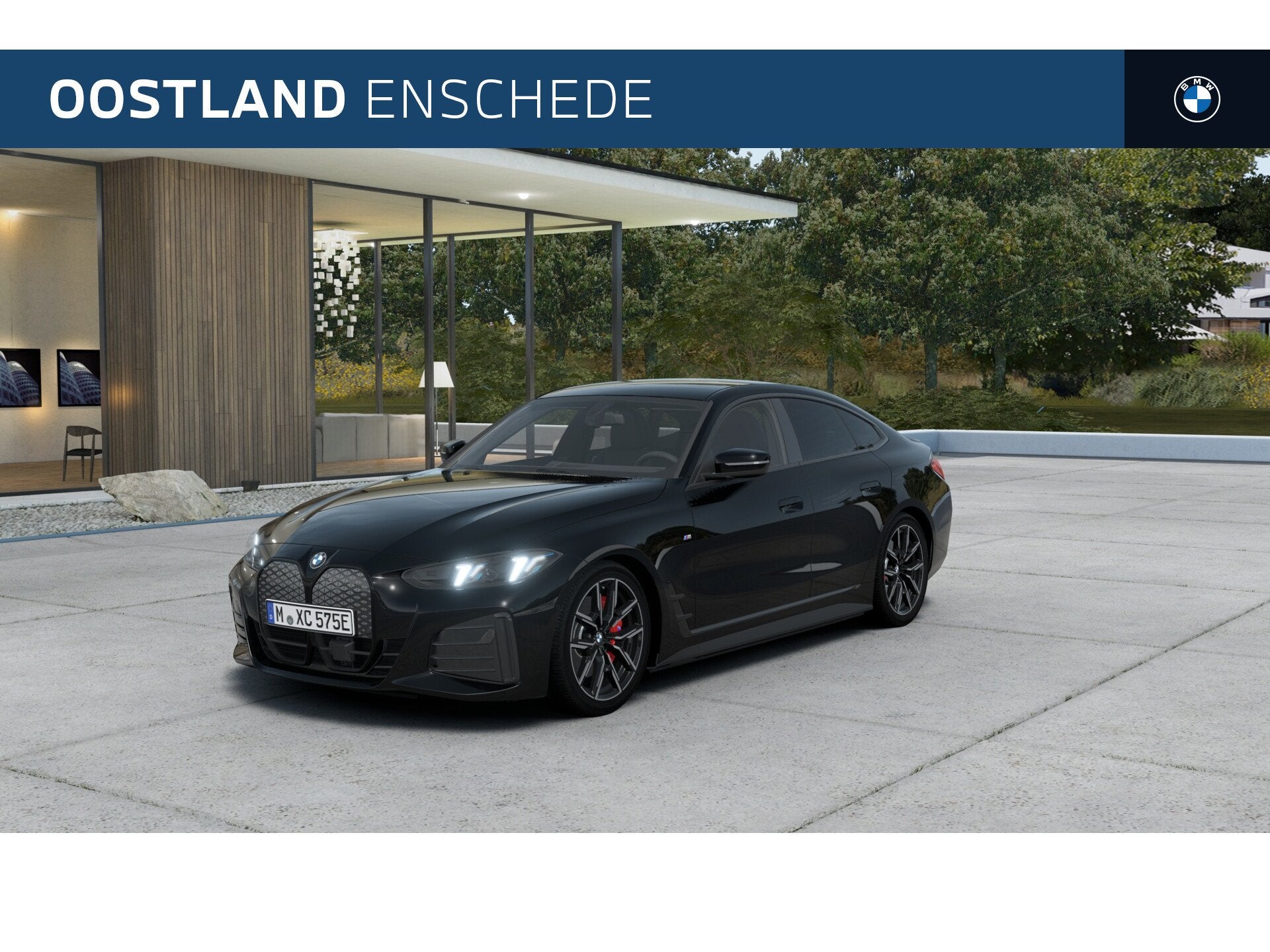 BMW i4 eDrive35 M Sport / Achteruitrijcamera / Adaptieve LED, Auto's, BMW, Zwart, Zwart, Leder, Nieuw