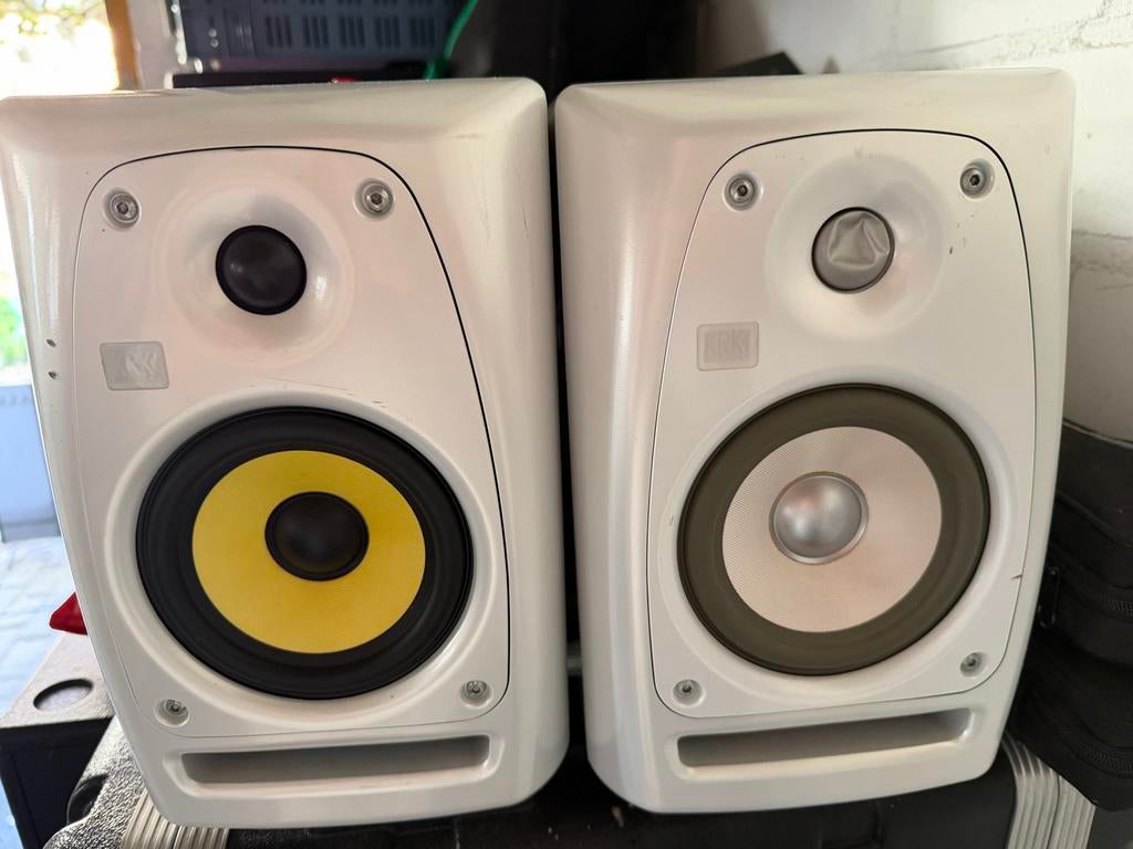KRK Rokit 5 G2 Studio Monitoren (Wit) - Set van 2, Ophalen, Gebruikt