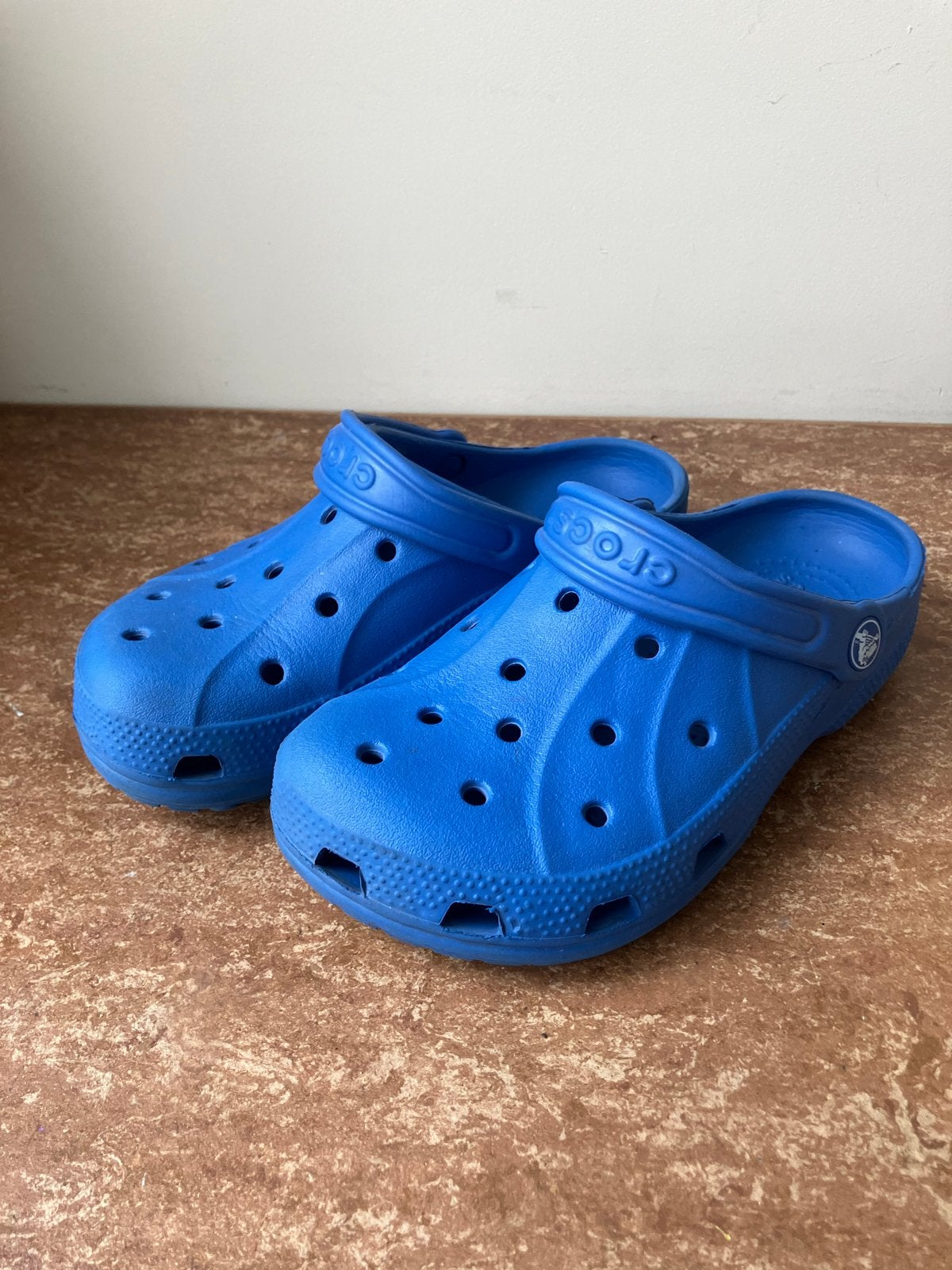 Blauwe Crocs Klompen - Maat J2 (ca. 33-34), Ophalen, Gedragen, Blauw, Slippers