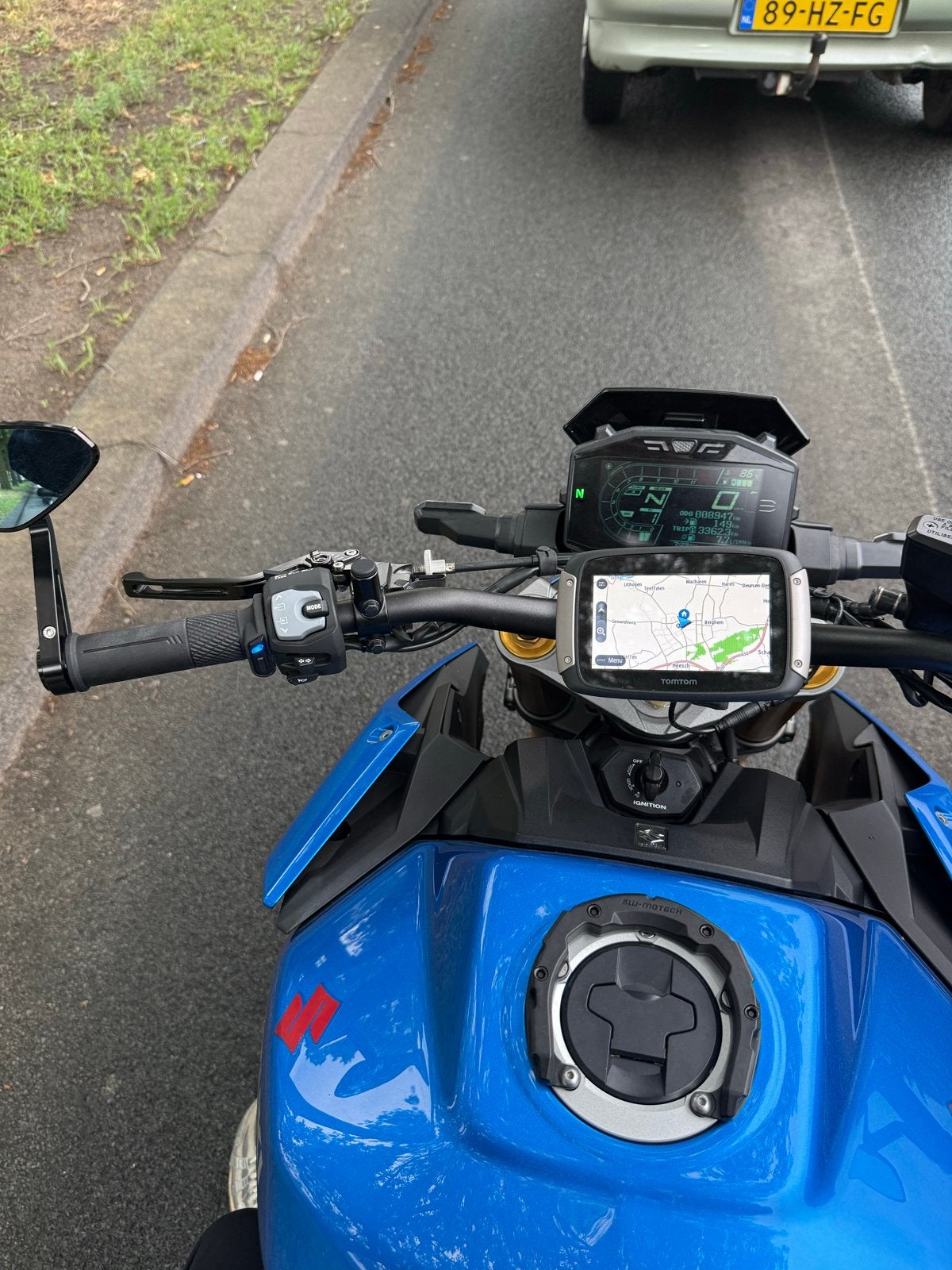 TomTom Rider 550 motorfiets navigatiesysteem, Verzenden, Gebruikt