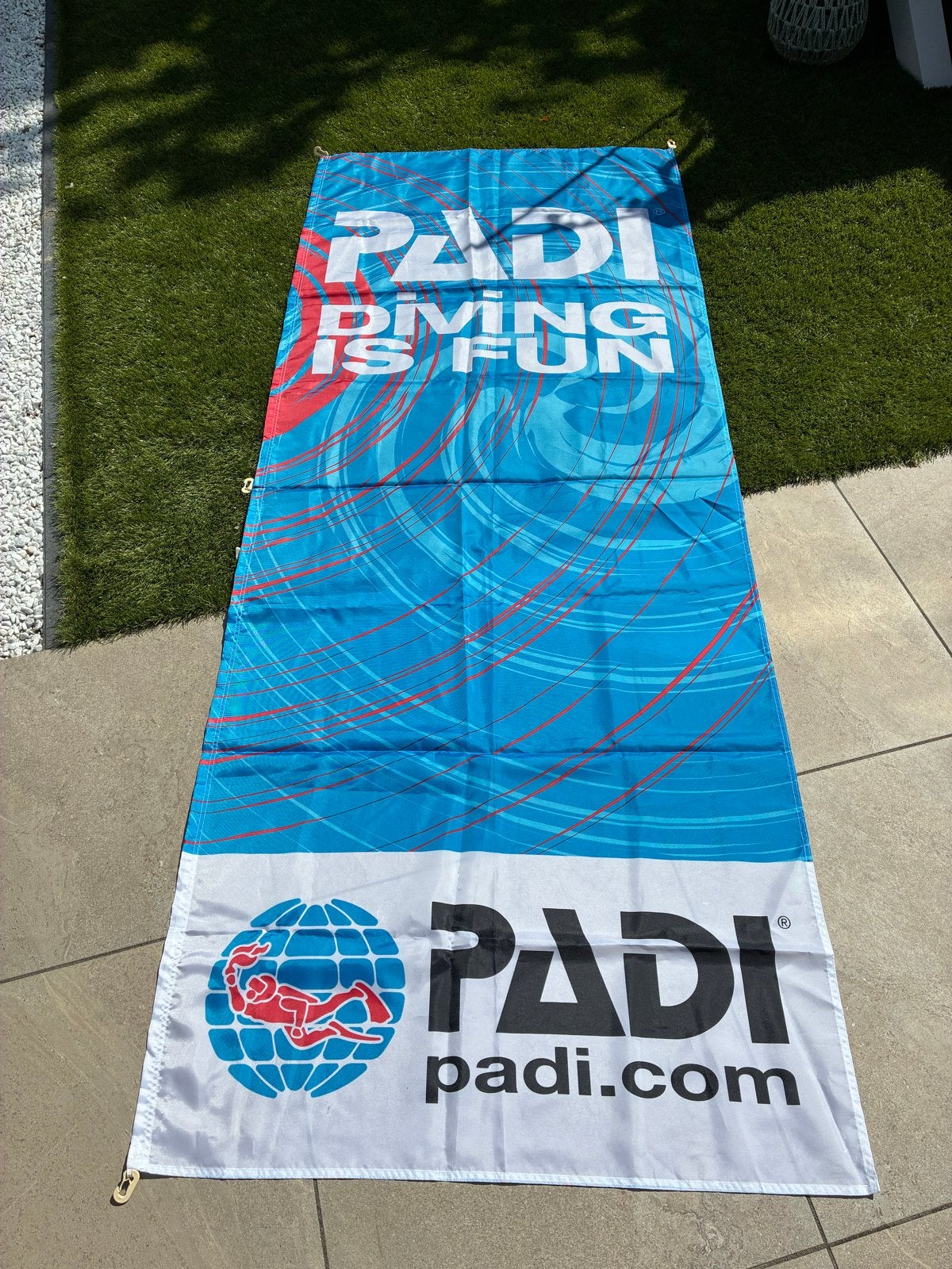 PADI duikvlag 243x94 cm, Watersport en Boten, Duiken, Ophalen of Verzenden