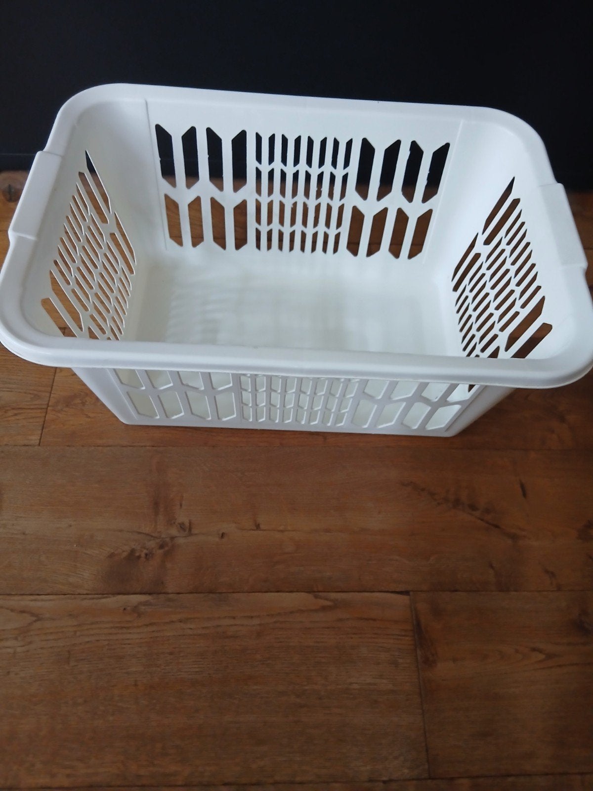 Witte kunststof wasmand., Ophalen, Rond, Kunststof