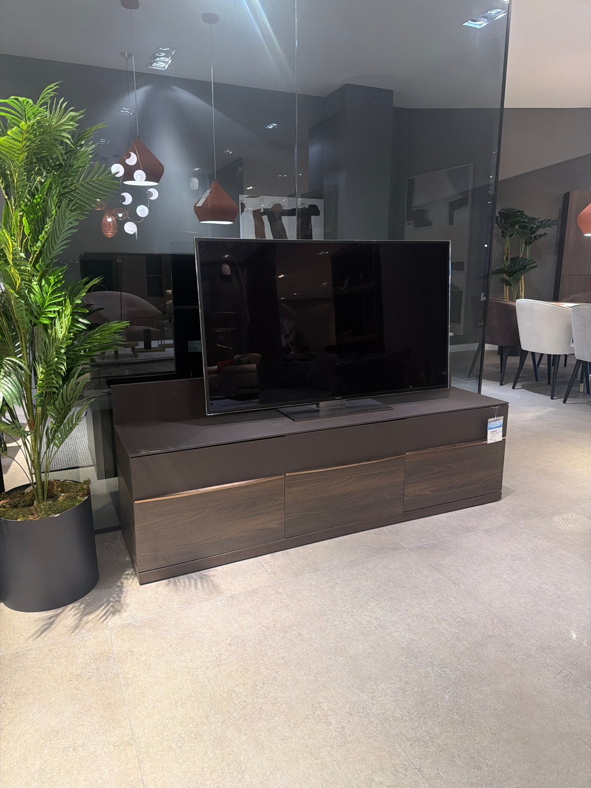 Tv meubel van Enza Home - Showroommodel, Ophalen, 150 tot 200 cm, Nieuw, Minder dan 100 cm