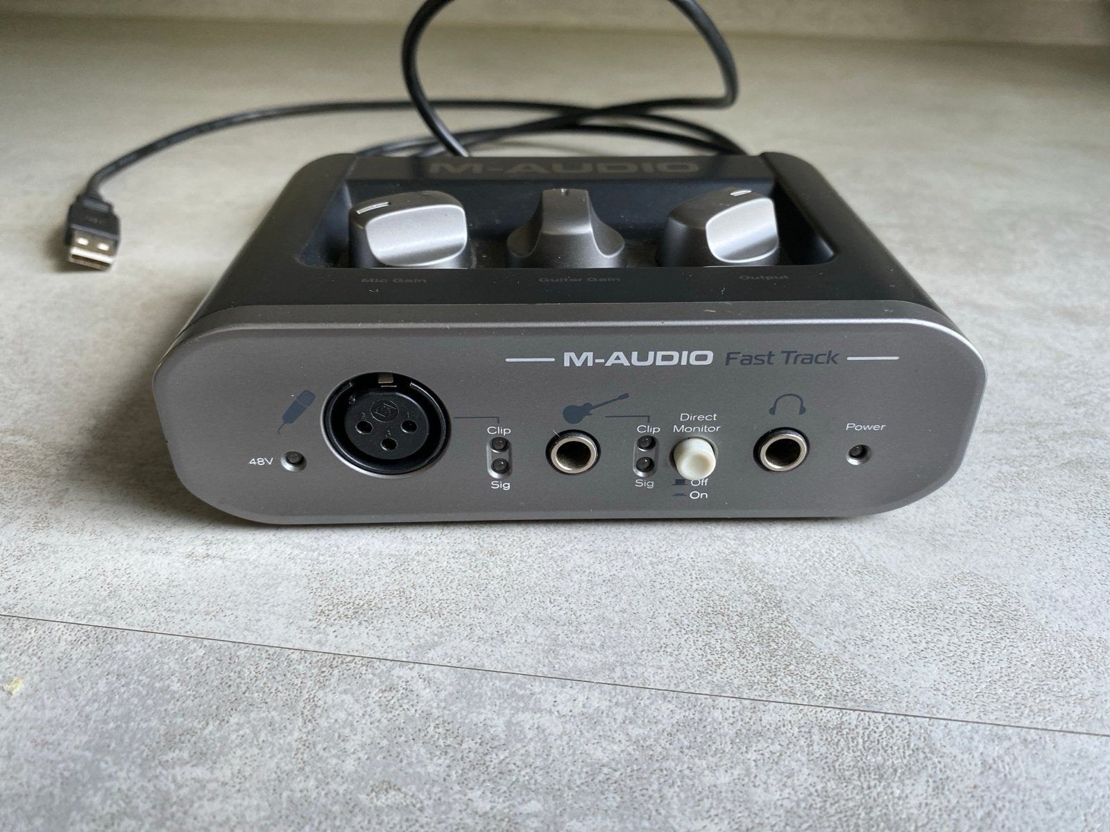 M-Audio Fast Track USB Audio Interface, Muziek en Instrumenten, Ophalen of Verzenden, Gebruikt