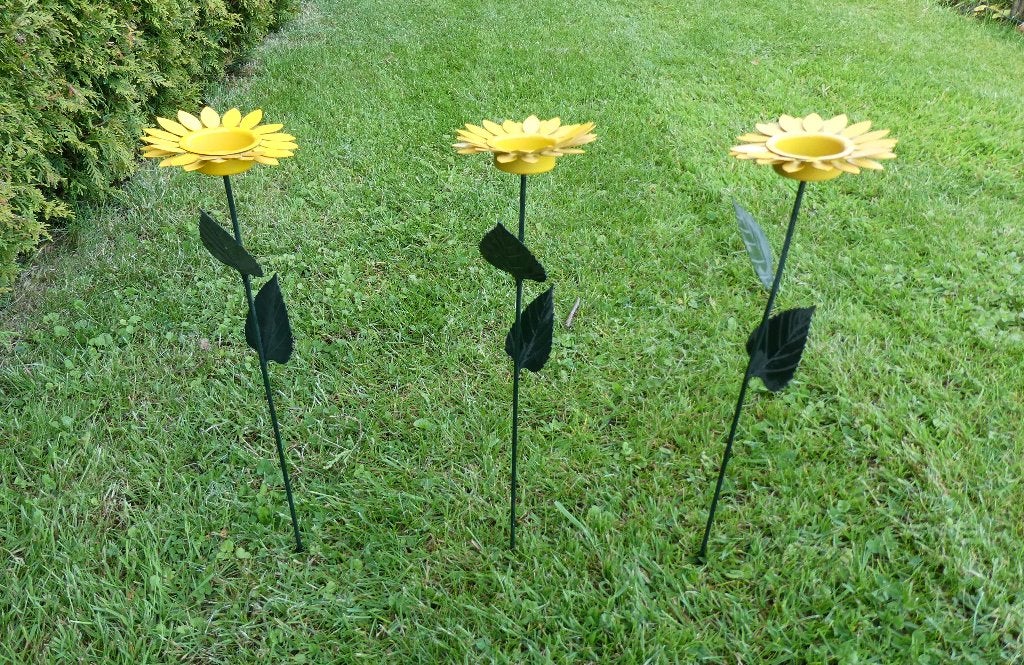 IJzeren stekers zonnebloem voor waxinelichtje, Ophalen, Nieuw