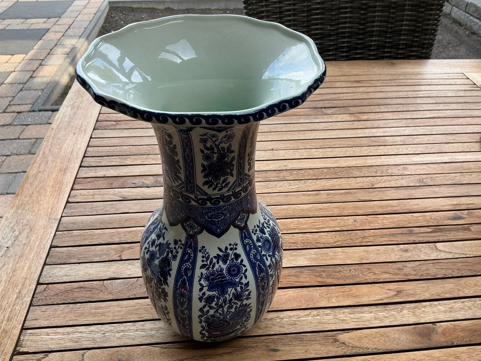 Grote Boch Delfts Blauwe Vaas - Handgeschilderd, Ophalen