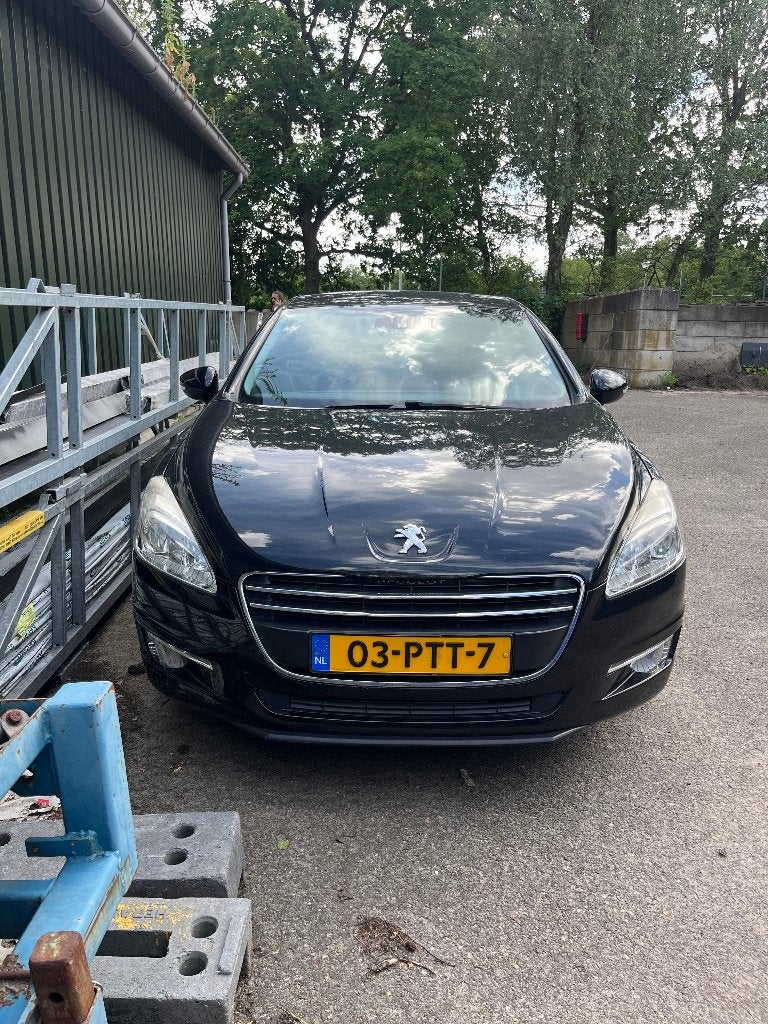 Peugeot 508 1.6 THP 115KW/156PK 2011 Zwart, Auto's, Peugeot, Voorwielaandrijving, Lederen bekleding, Zwart, Zwart
