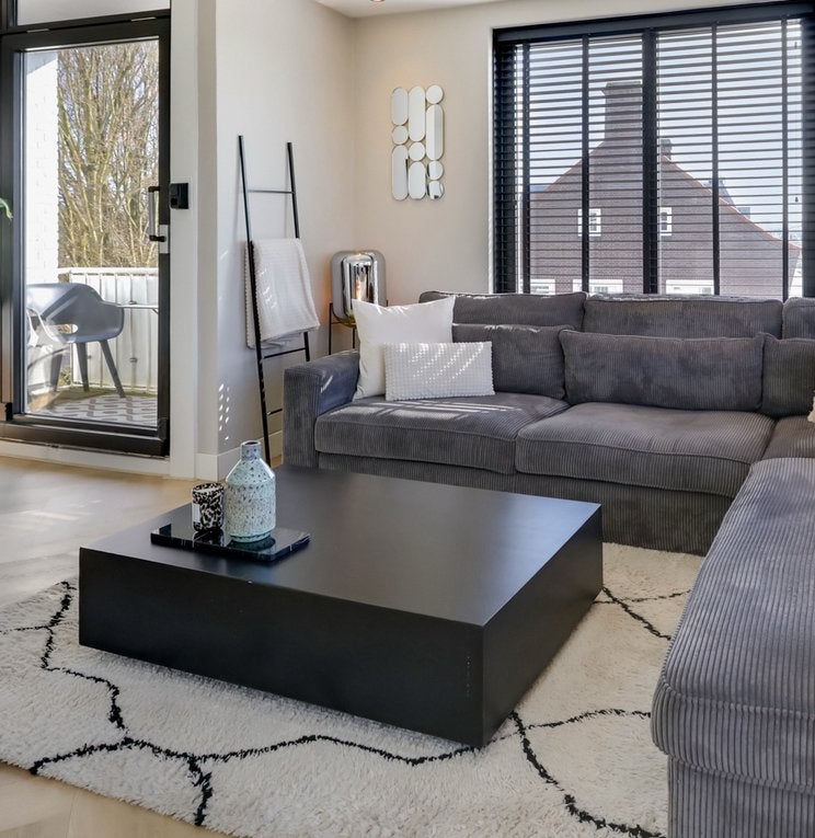 Zwevende salon tafel, Huis en Inrichting, Ophalen, Gebruikt, Rechthoekig, 100 tot 150 cm