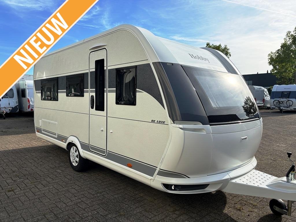 Hobby De Luxe 460 LU met 2 aparte bedden, Schokbreker, Rondzit, Hobby, 5 tot 6 meter