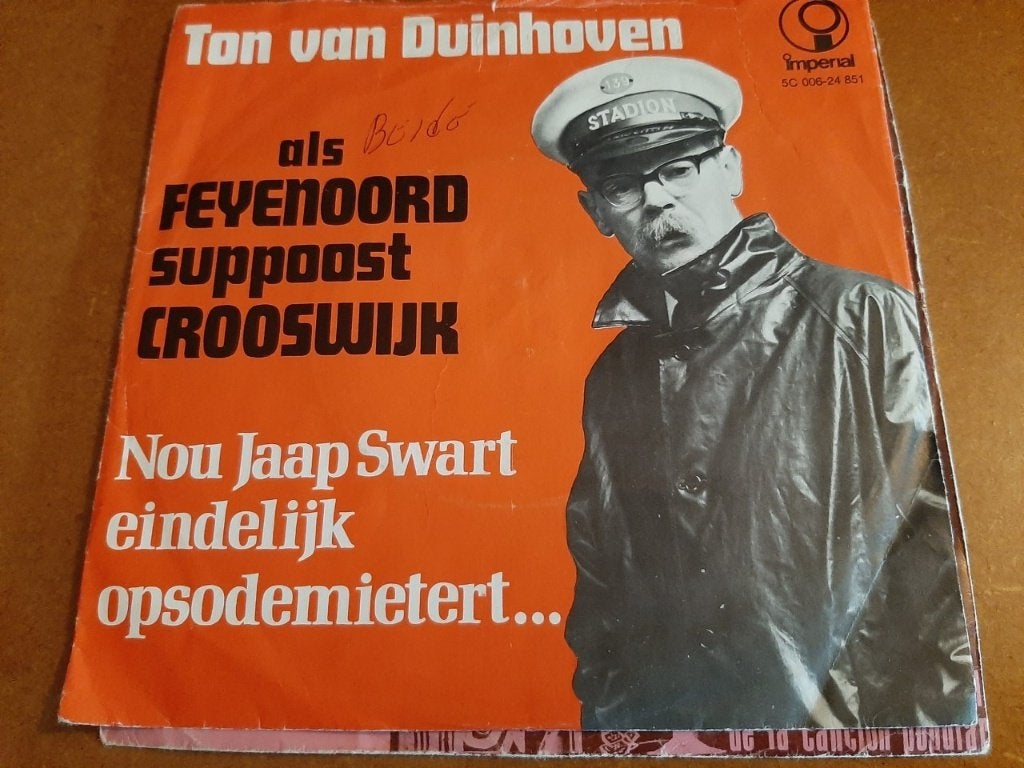 Feyenoord Suppoost Ton v Duinhoven: Jaap Swart Opsodemietert, Ophalen, Gebruikt, Feyenoord