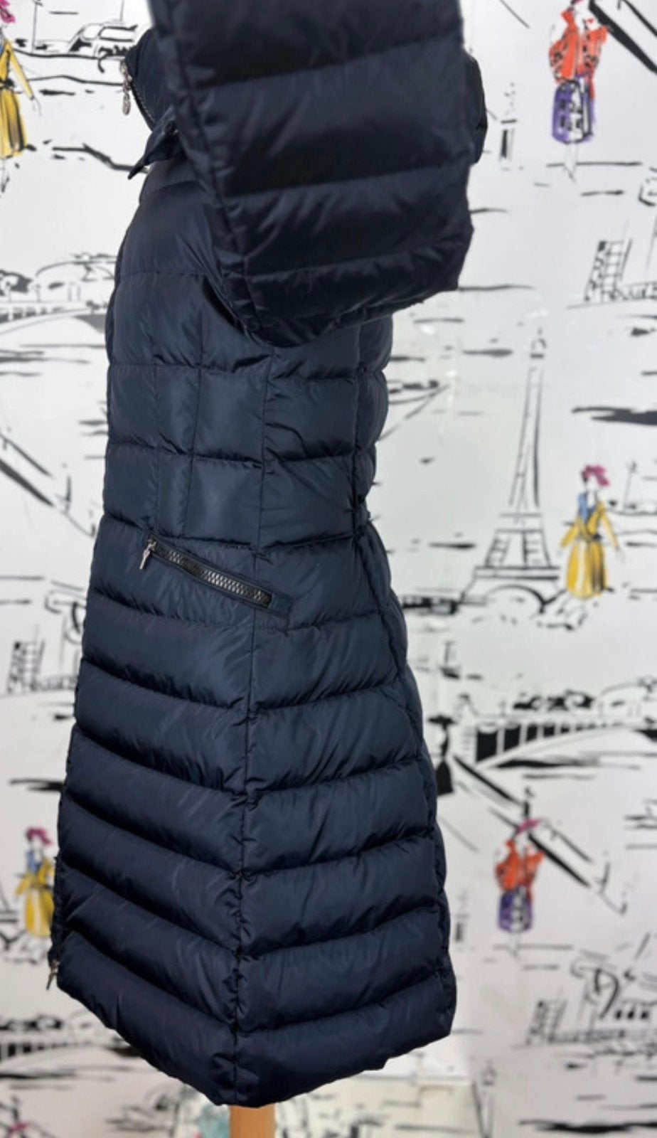 Moncler navy Charpal donsjas winterjas maat 12 (900 euro), Moncler EU, Zo goed als nieuw, Moncler, Customercare@moncler.com