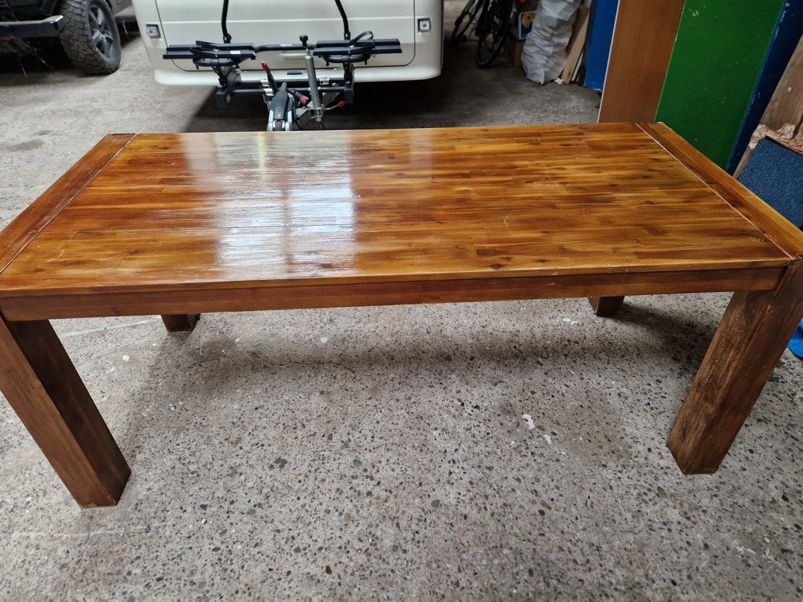 tafel, Zo goed als nieuw, 150 tot 200 cm, Rechthoekig, 50 tot 100 cm