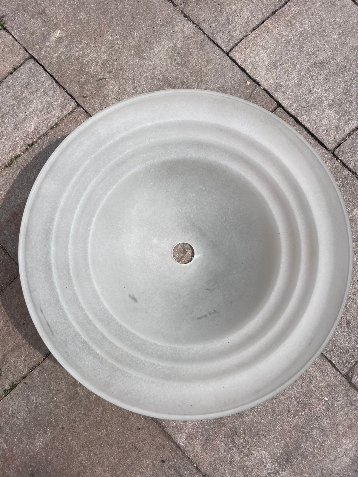 Grote melkglazen lampenkap, onbeschadigd, Huis en Inrichting, Lampen | Lampenkappen, 20 cm, Overige typen, Wit, Rond