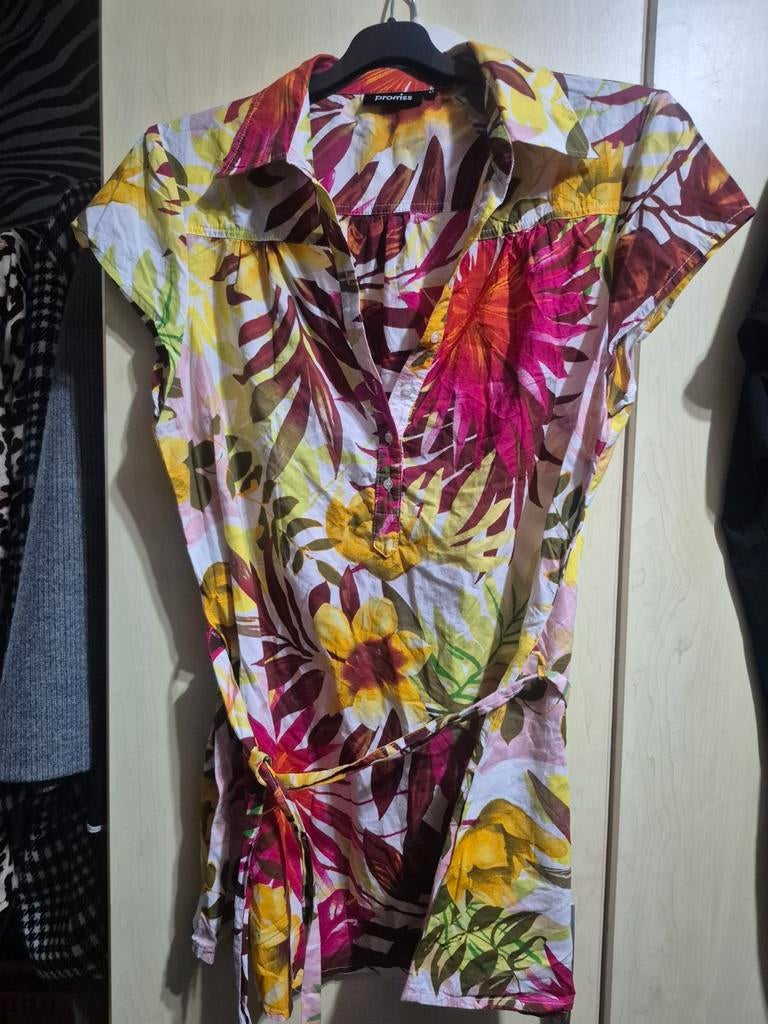 Promiss Tuniek Blouse Maat 44 - Tropische Print, Ophalen of Verzenden, Overige kleuren