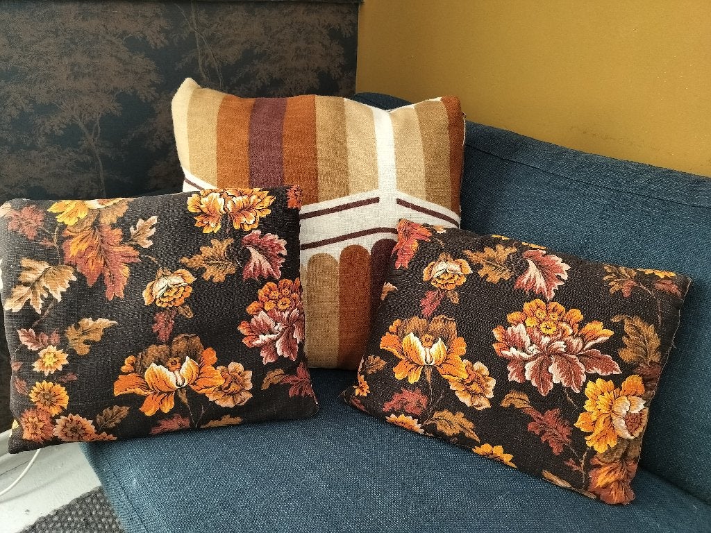 Vintage kussenhoezen, Huis en Inrichting, Woonaccessoires | Kussens, Ophalen, Overige merken, Gebruikt, Meerkleurig