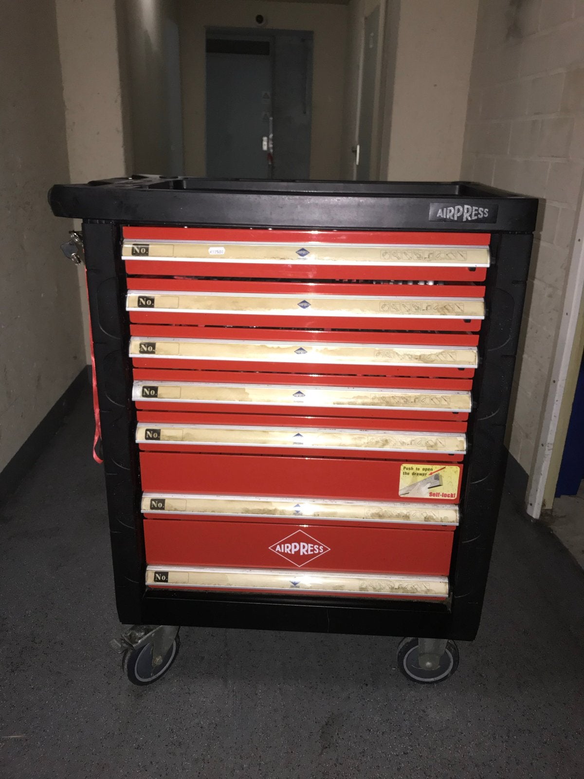 Airpress Gereedschapswagen met 7 laden, Doe-het-zelf en Verbouw, Gereedschap | Handgereedschap, Ophalen of Verzenden, Gebruikt