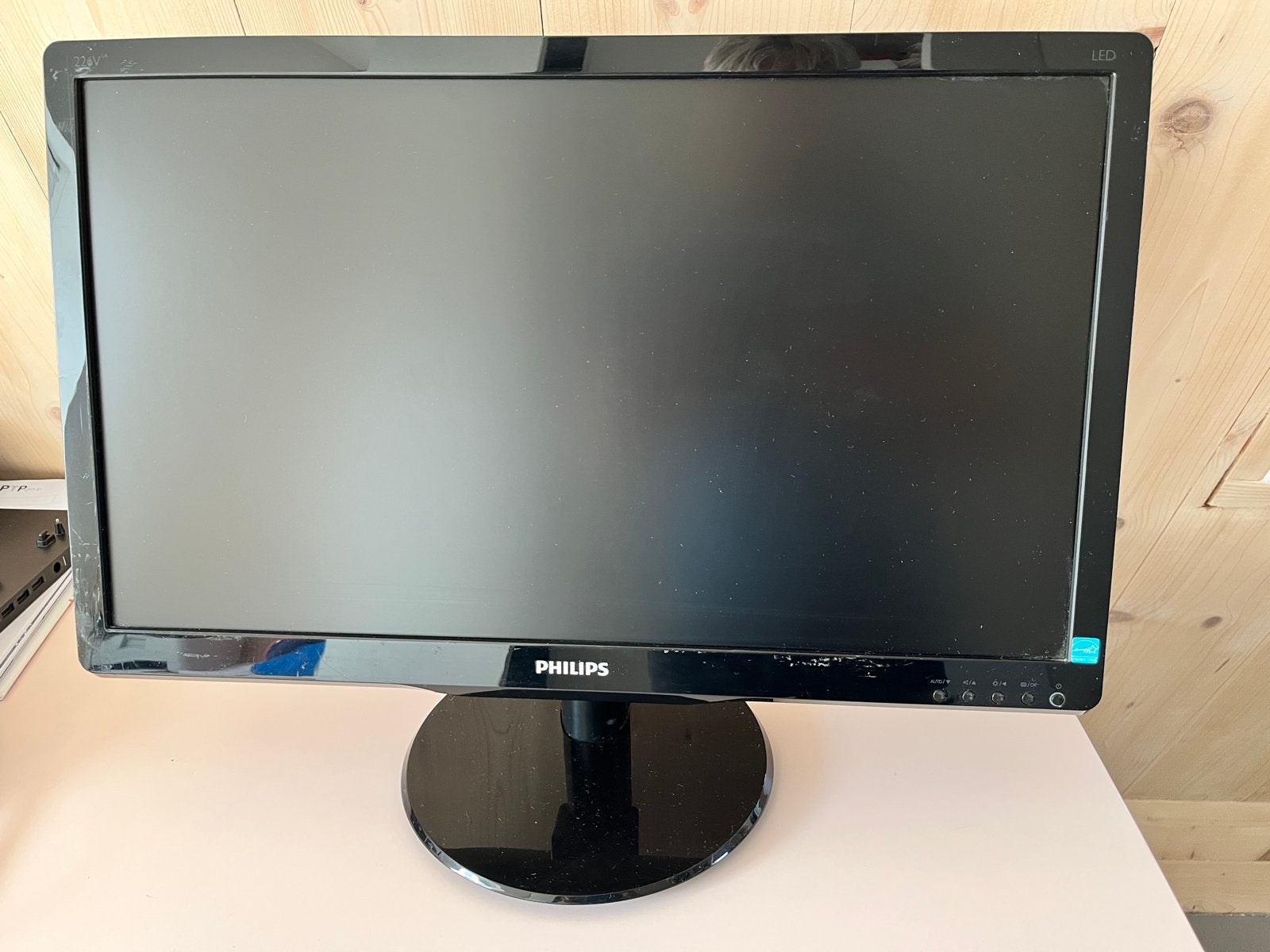 Philips 22" monitor - Uitstekende staat, incl. VGA kabel, Computers en Software, Monitoren, Ophalen of Verzenden, VGA, LED, Gebruikt