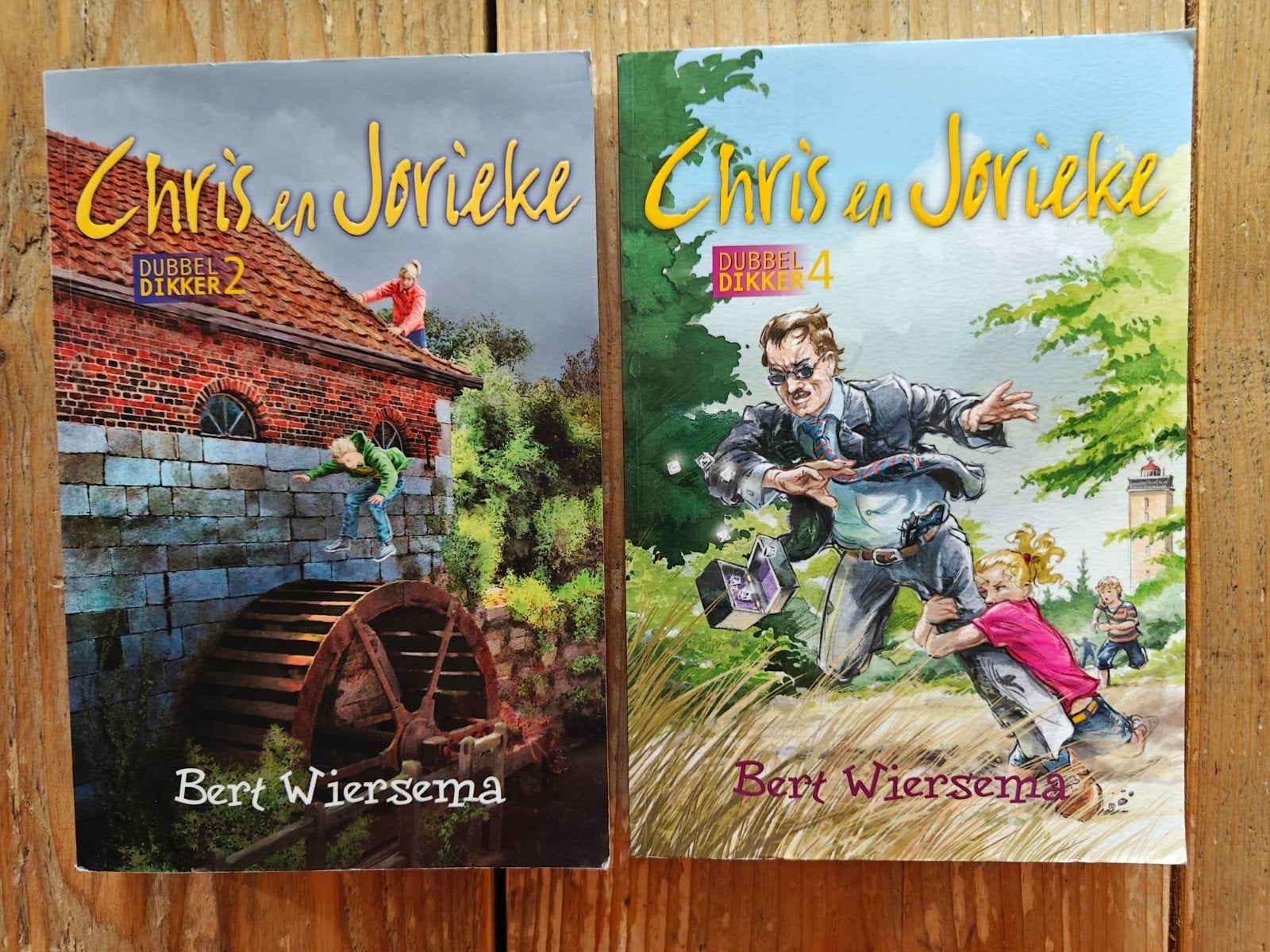 2 Dubbeldikkers van Chris en Jorieke serie., Boeken, Ophalen of Verzenden, Zo goed als nieuw