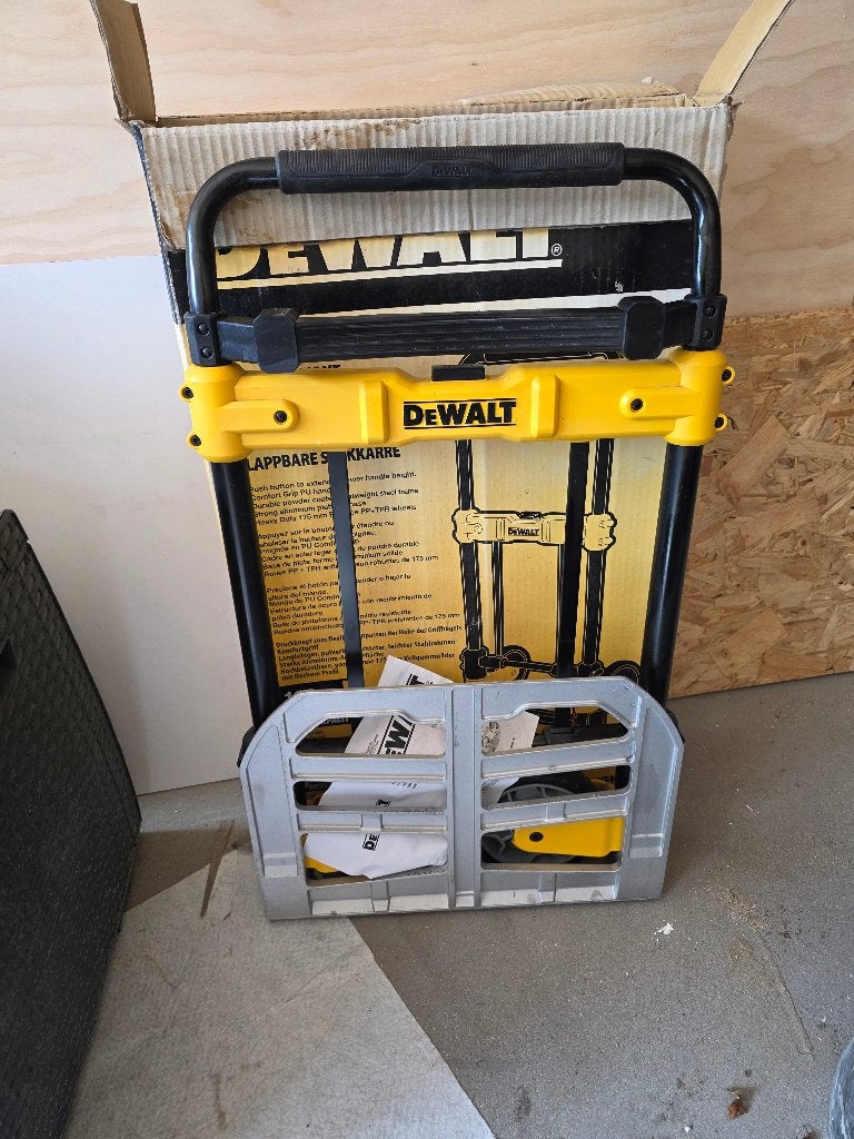 DeWalt opvouwbare steekwagen - Handige transportkar, Minder dan 60 liter, Ophalen of Verzenden, Zo goed als nieuw, Steekwagen