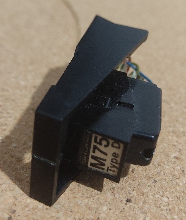 Dual TK 120 Headshell met Shure M75 Type D Element, Audio, Tv en Foto, Ophalen of Verzenden, Gebruikt, Platenspeler-onderdeel