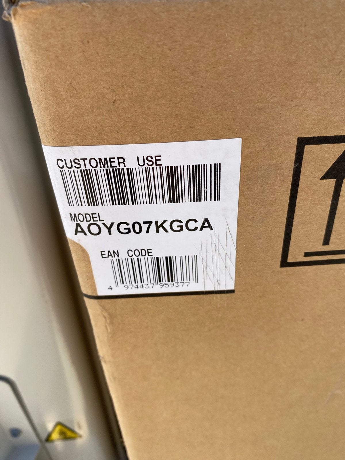 Fujitsu Buitenunit Airco AOYG07KGCA - Ongeopend in Doos, Ophalen, Koelen en Ontvochtigen, Minder dan 60 m³, Nieuw
