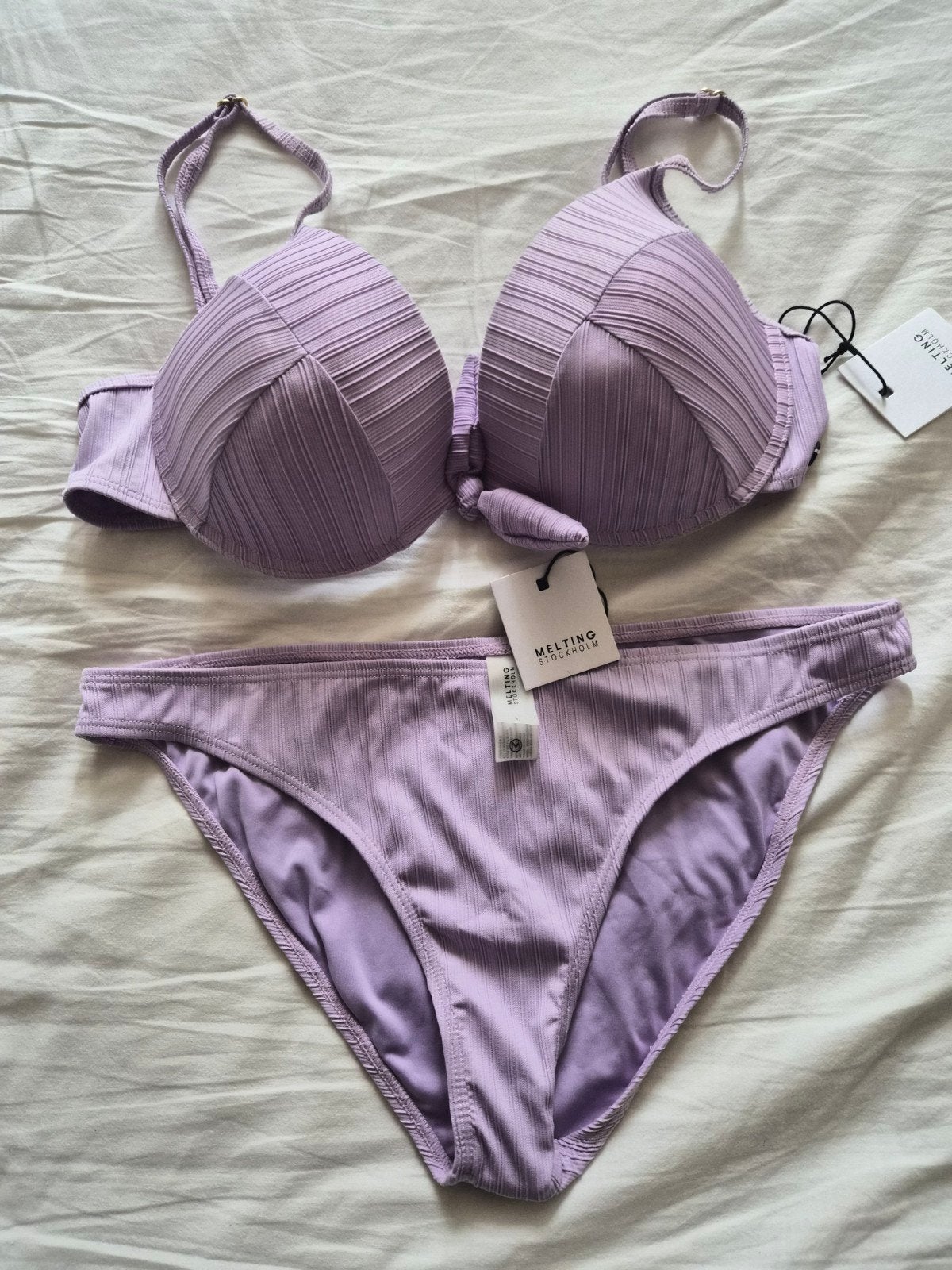 Nieuwe Lila Bikini Set - Melt/Structure Bottom, Paars, MELTING, Nieuw, Ophalen of Verzenden