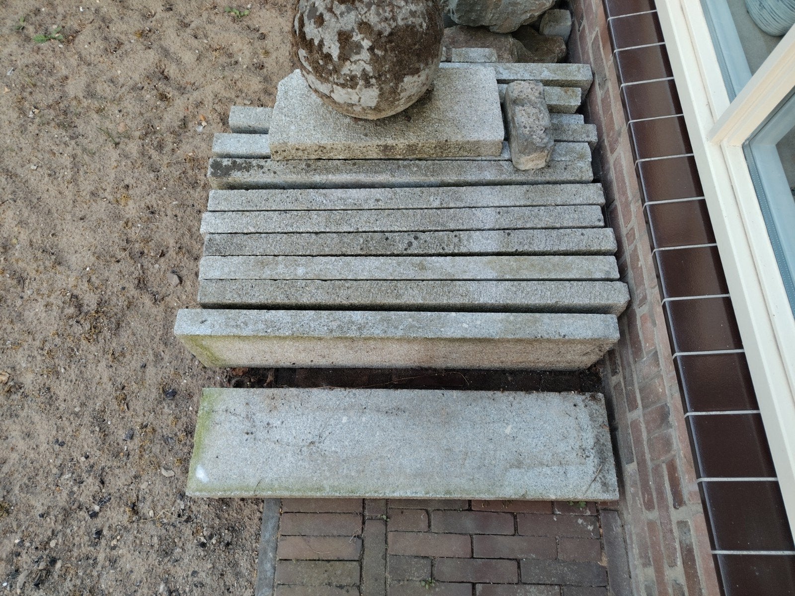 granieten platen voor in de tuin, Tuin en Terras, Ophalen, Overige materialen