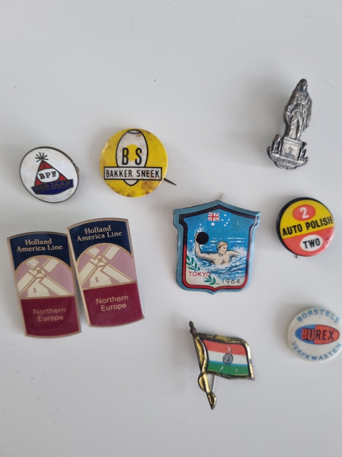 Zeldzame Buttons & Pins, incl. Olympische Spelen 1964, Ophalen of Verzenden, Gebruikt, Overige onderwerpen, Button