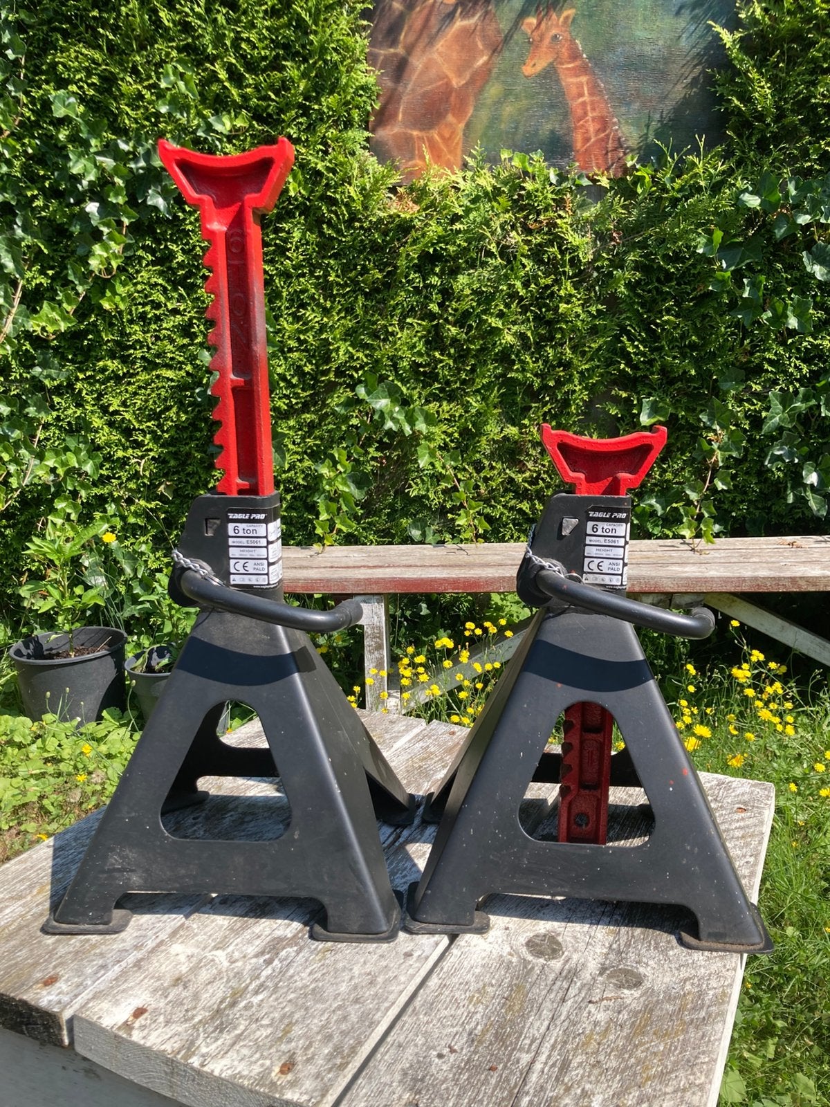 Assteunen set 6 ton, Ophalen, Zo goed als nieuw