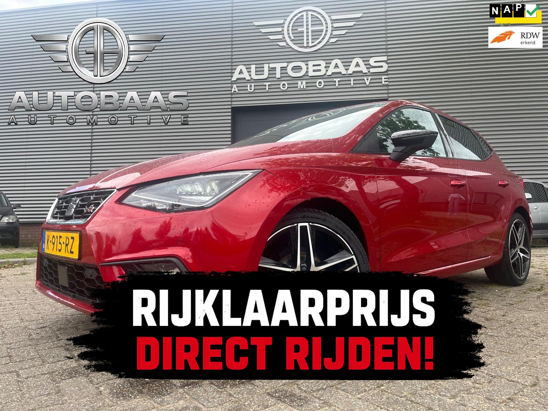 Seat Ibiza 1.0 TSI FR Business Intense Plus NL-AUTO+NAP+FULL, Lichtsensor, Ibiza, Origineel Nederlands, Bedrijf