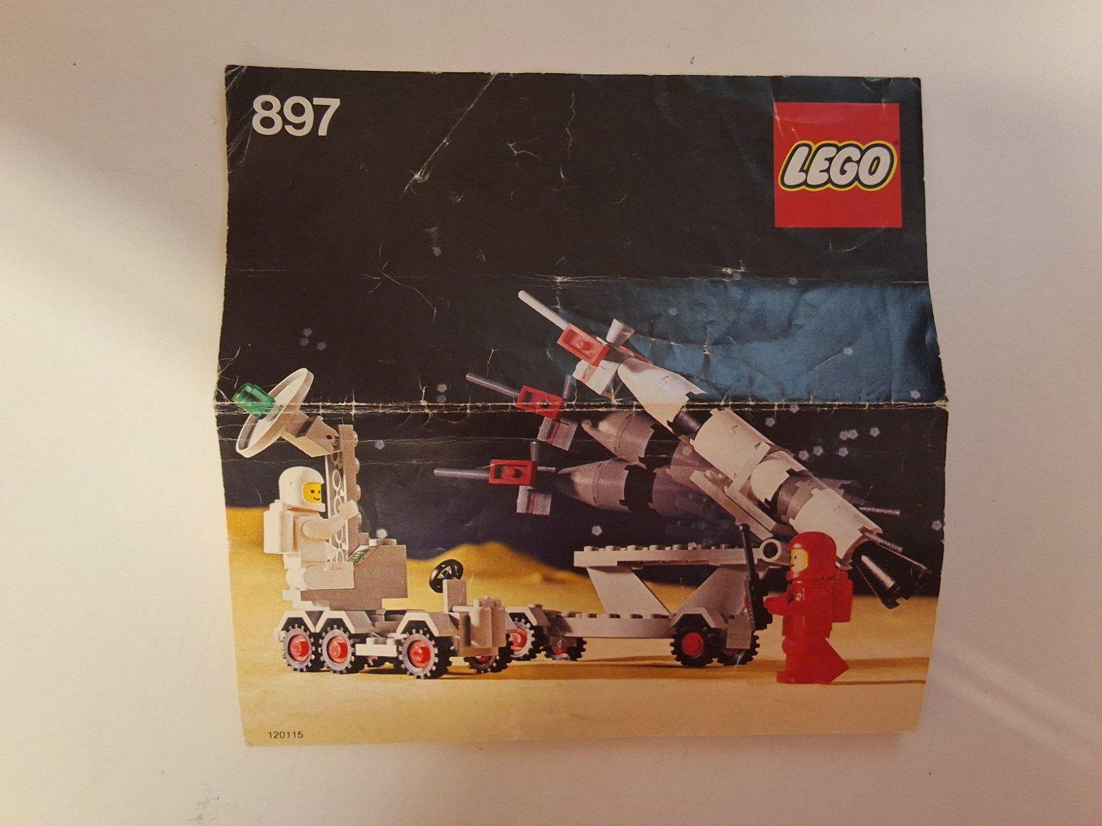 Vintage LEGO instructieboekje 897 - Ruimtevaartuig, Gebruikt, Lego, Accessoire, Ophalen of Verzenden