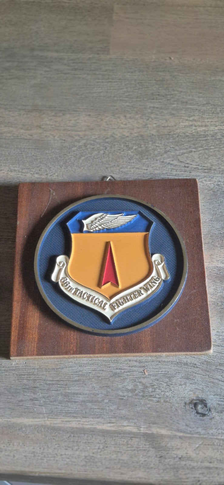 Wapenschild 36th Tactical Fighter Wing USAF, Ophalen of Verzenden, Luchtmacht, Amerika, Kunstobject