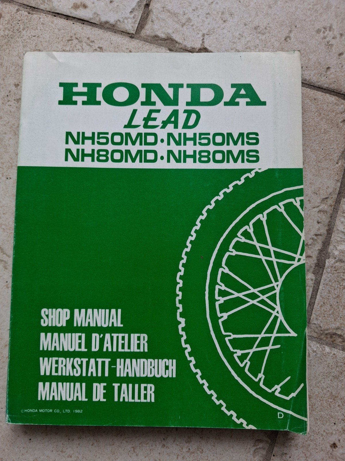 Honda Lead NH50MD NH50MS NH80MD NH80MS Werkplaatshandboek, Fietsen en Brommers, Ophalen of Verzenden